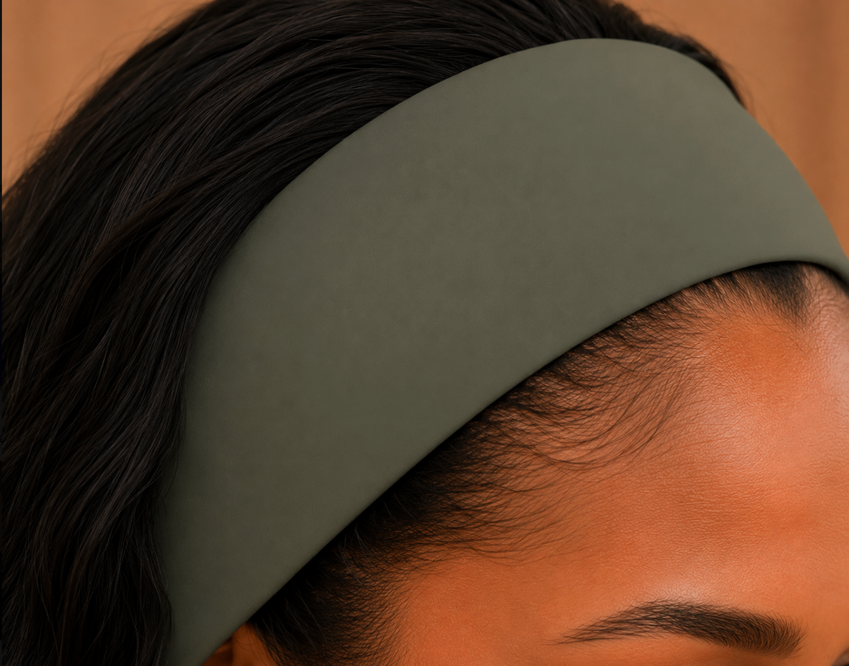 Wonderband non-slip headband in Ash Moss