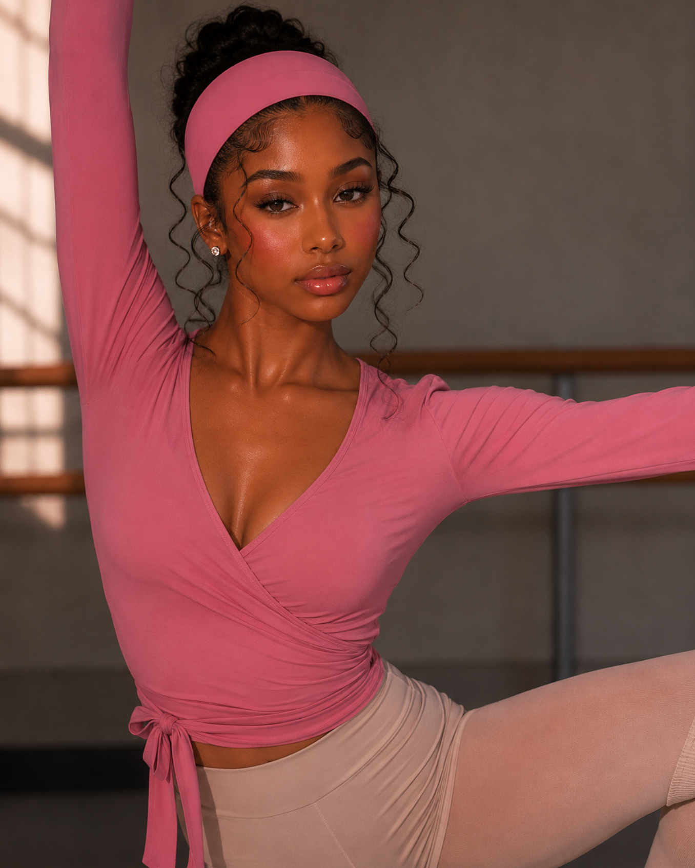 Wonderband non-slip headband in Bloom Blush